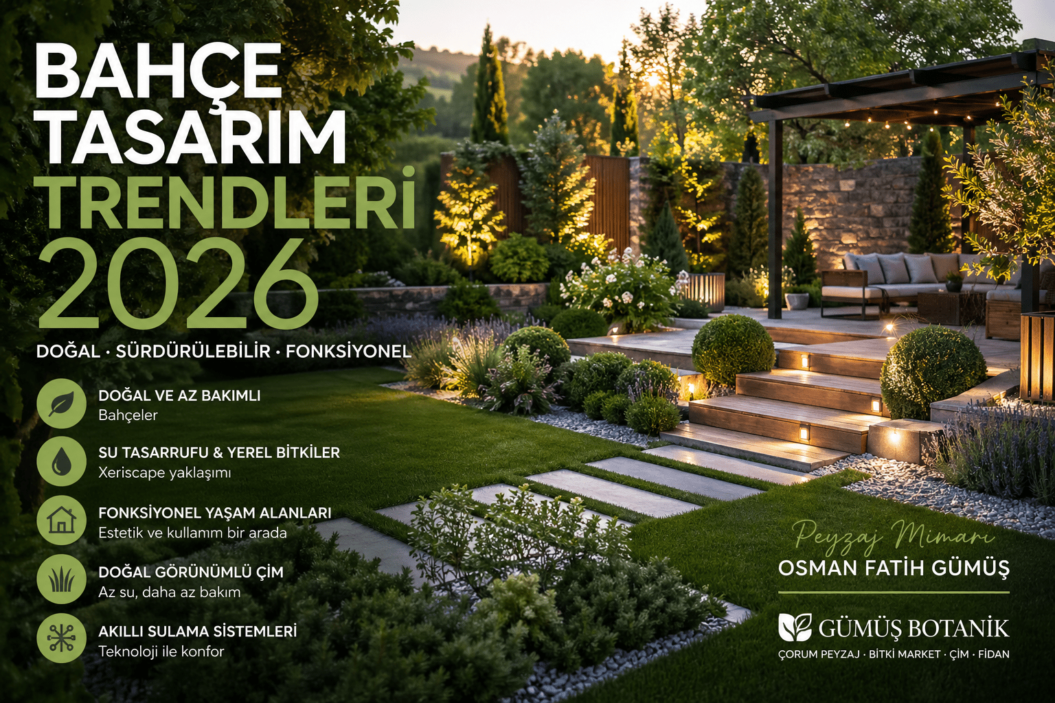 Çorum'da Bahçe Tasarım Trendleri 2026